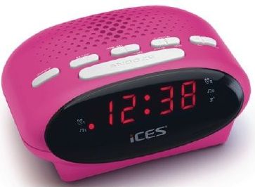 фото Настільний годинник Lenco ICR210 Pink