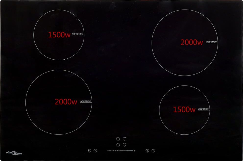 фото Індукційна варильна поверхня VidaXL 51439