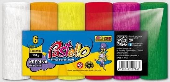 Krepina Krepina PASTELLO mini mini 6 kolorów mix INTENSYWNY Krepina