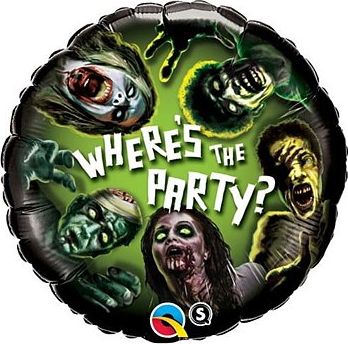 GoDan Balon foliowy QUALTEX 18" CIR "Zombie Party" Godan