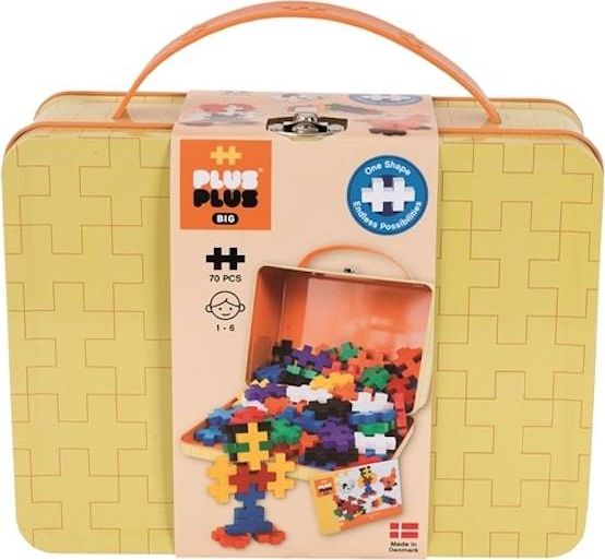 Plus Plus Klocki Plus Plus Big Basic Metalowa Walizka 70 elementów