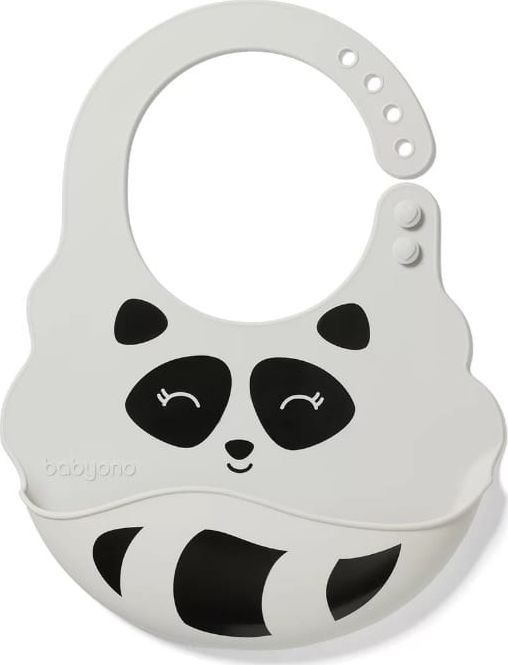 BabyOno 829/01-SILIKONOWY ŚLINIAK Z REGULOWANYM ZAPIĘCIEM