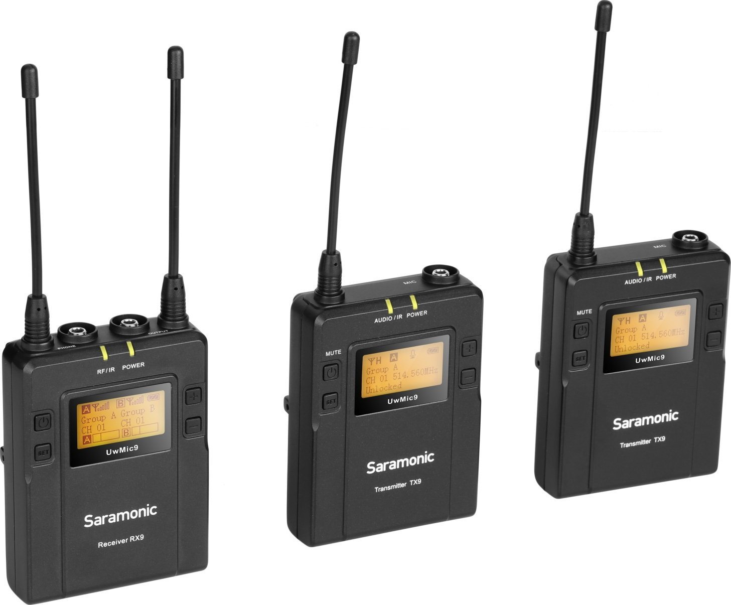 фото Накамерна радіосистема Saramonic UwMic9 Kit2 (TX9 + TX9 + RX9)