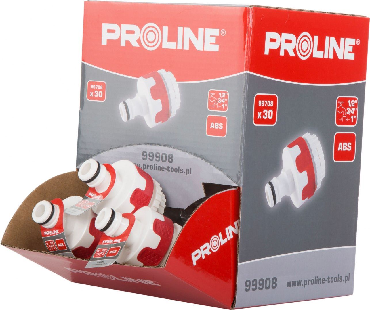 Pro-Line ZESTAW PRZYŁĄCZE Z GWINTEM WEW. 1";3/4";1/2" 30 SZT. PROLINE 99908 PROLINE