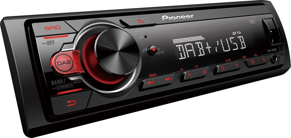 фото Бездискова MP3-магнітола Pioneer MVH-130DABAN