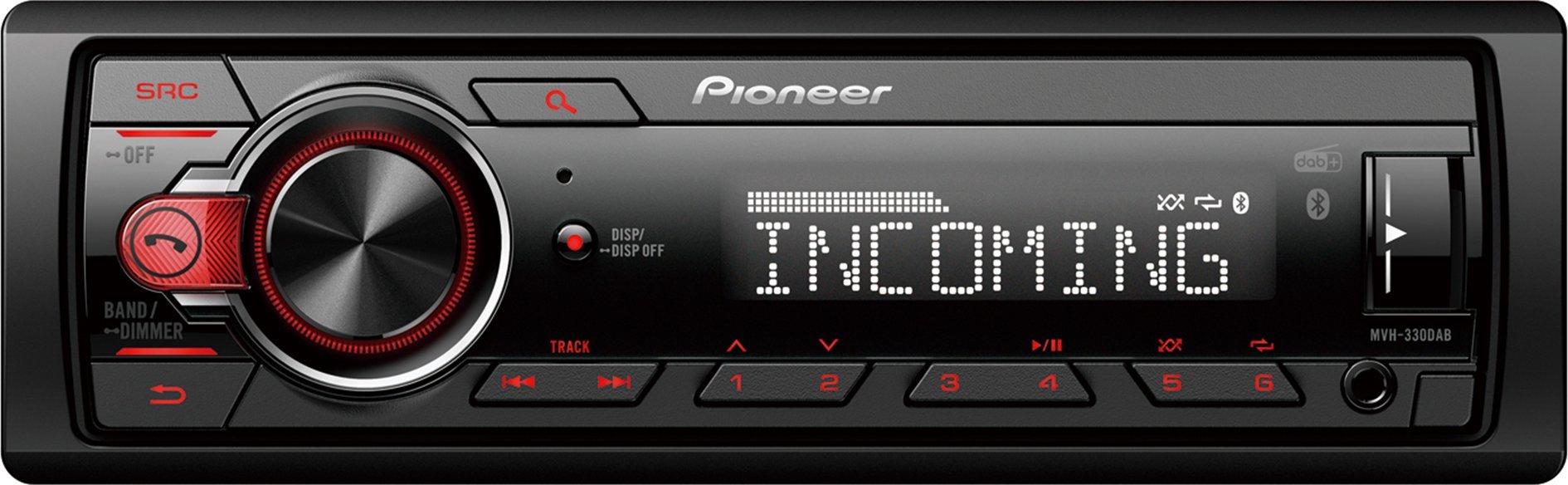 фото Бездискова MP3-магнітола Pioneer MVH-330DABAN