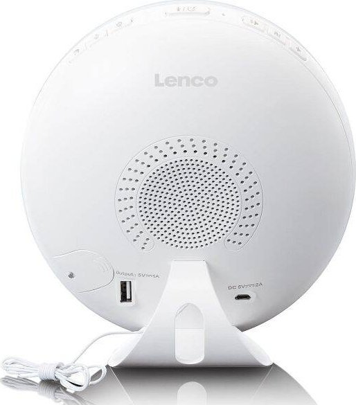 фото Настільний годинник Lenco CRW-110WH