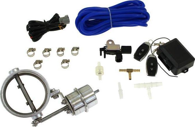 TurboWorks_D Zestaw przepustnicy wydechu pneumatyczny 76mm Vacuum Open