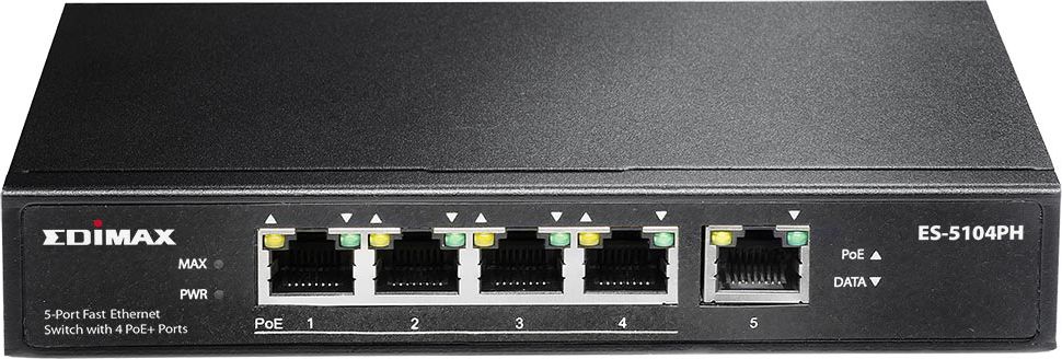 фото Комутатор некерований EdiMax ES-5104PH