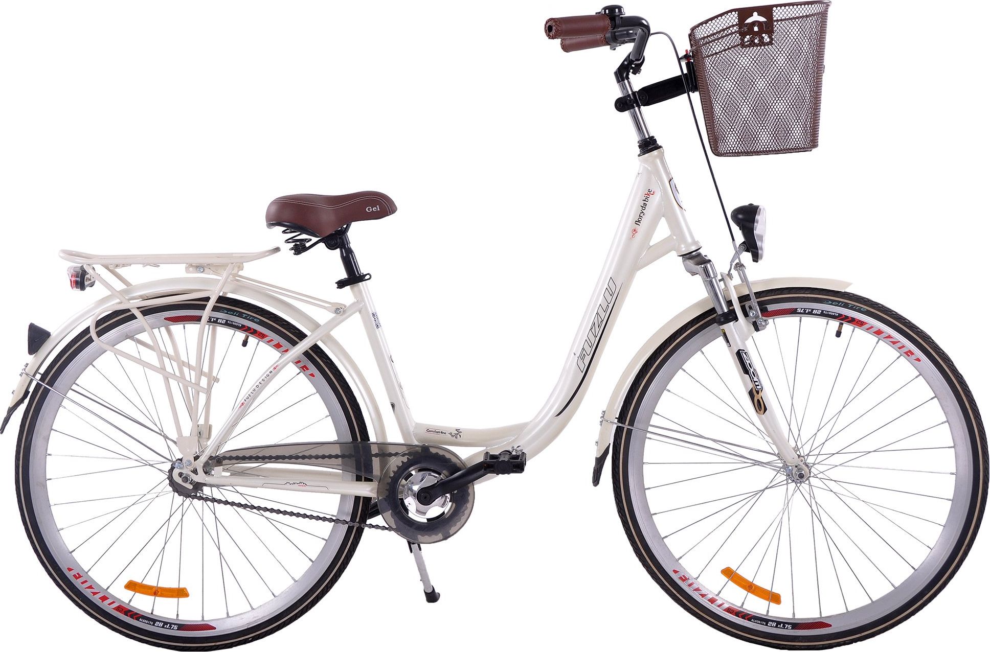 фото Велосипед міський Fuzlu Floryda 28 3spd Cream