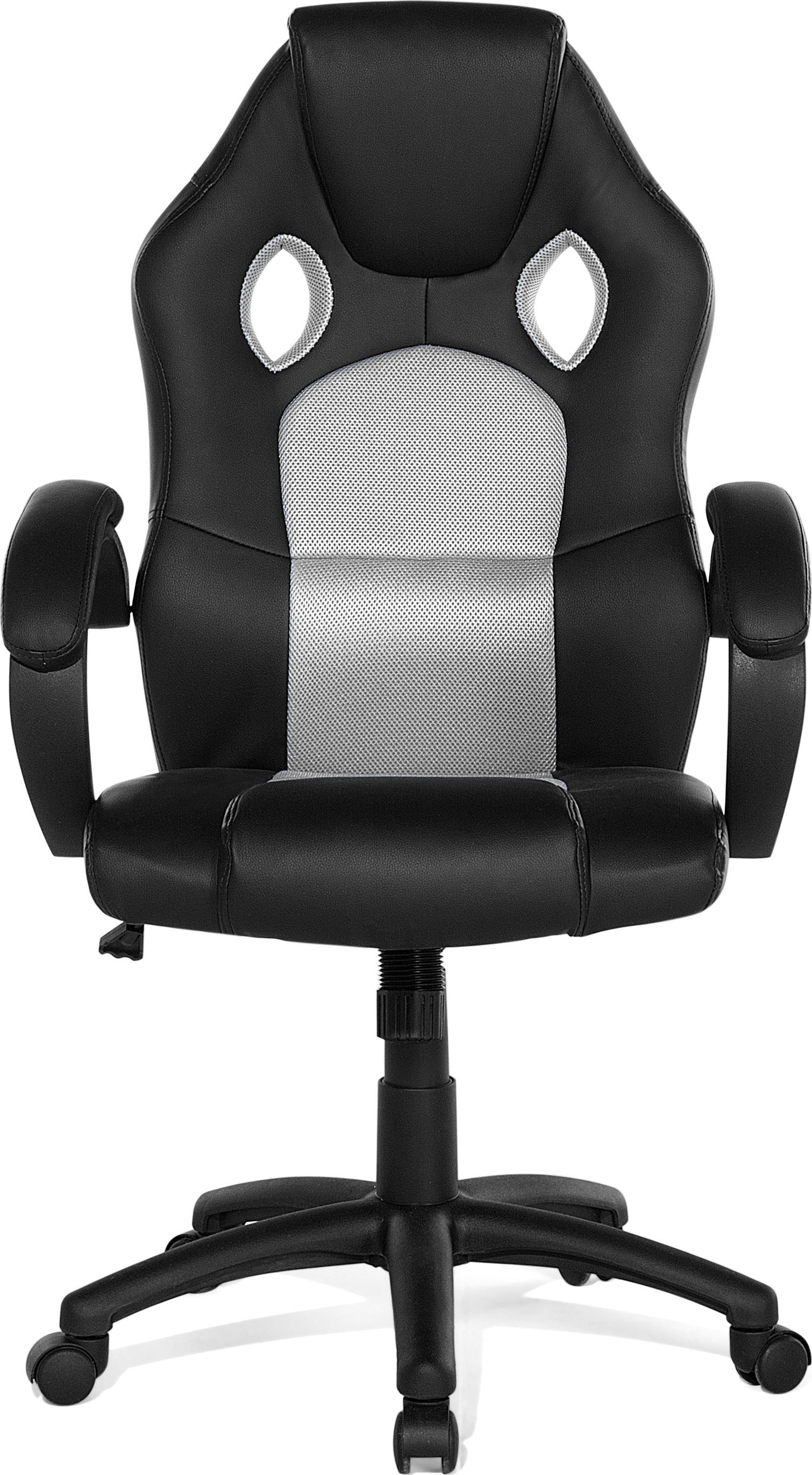 фото Сучасне обертальне офісне крісло з штучної шкіри