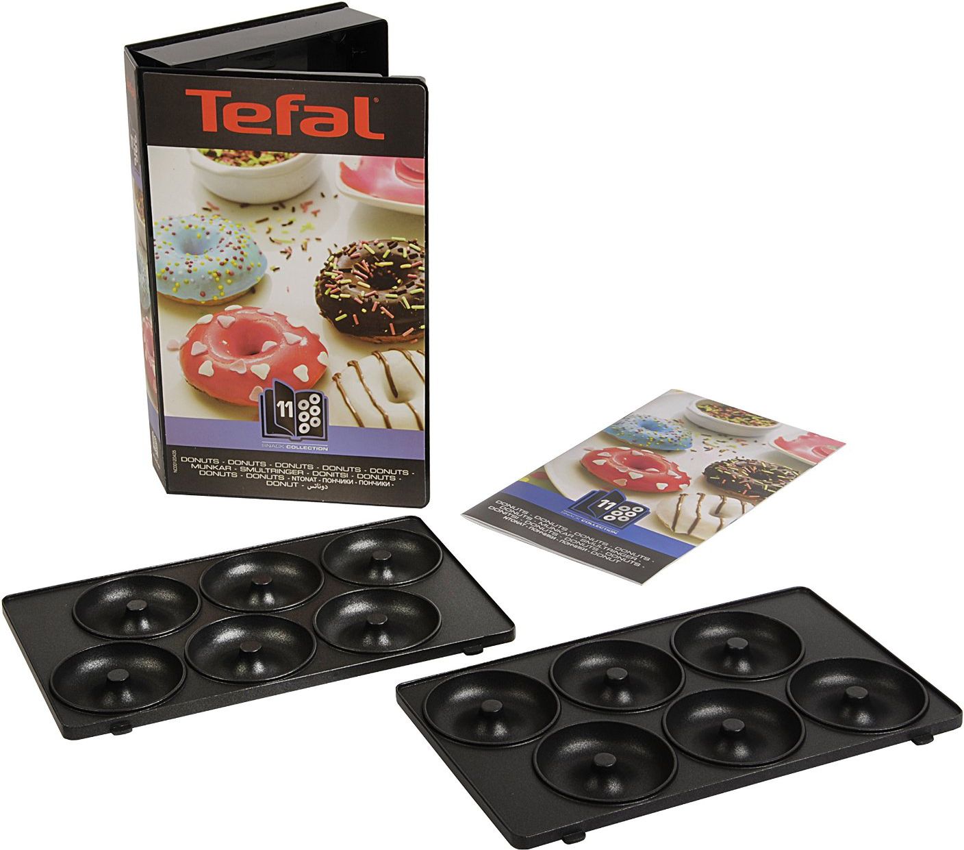 Tefal Płyty do opiekacza do pączków amerykańskich + książka (XA801112)