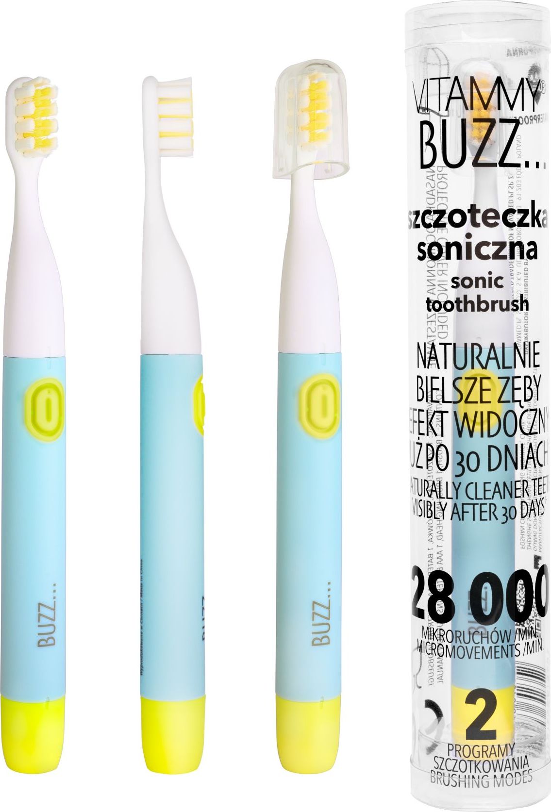 фото Електрична зубна щітка Vitammy Buzz Mint/Yellow (TOW015084)