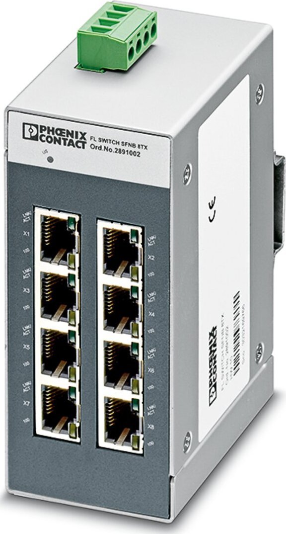 фото Комутатор некерований Phoenix Contact FL Switch SFNB 8TX (2891002)