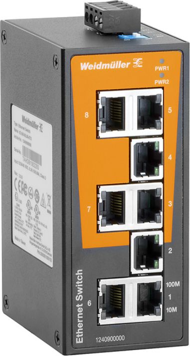 фото Комутатор некерований Weidmuller IE-SW-BL08-8TX