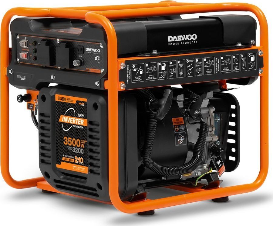 фото Інверторний бензиновий генератор Daewoo Power GDA 4600i