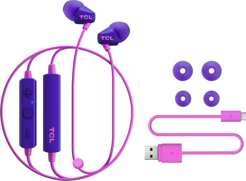 фото Навушники з мікрофоном TCL SOCL100BT Purple