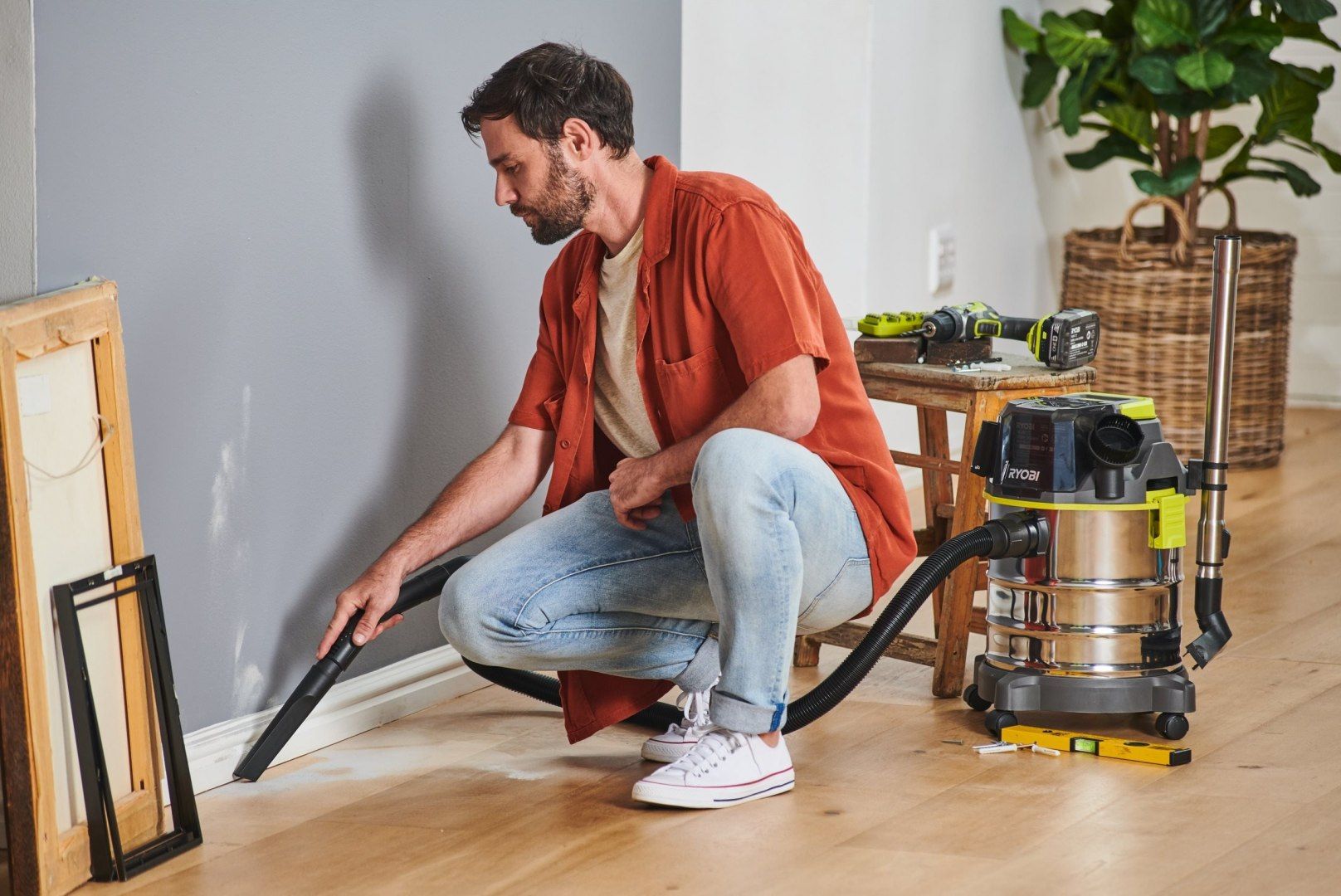 фото Будівельний пилосос Ryobi One+ R18WDV-0 (5133004724)
