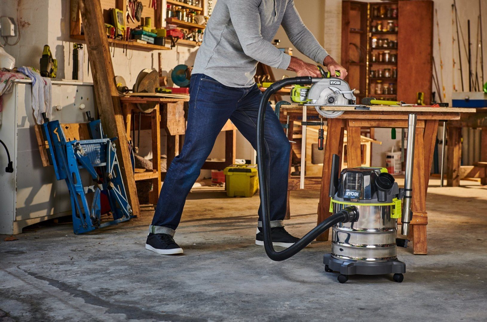 фото Будівельний пилосос Ryobi One+ R18WDV-0 (5133004724)