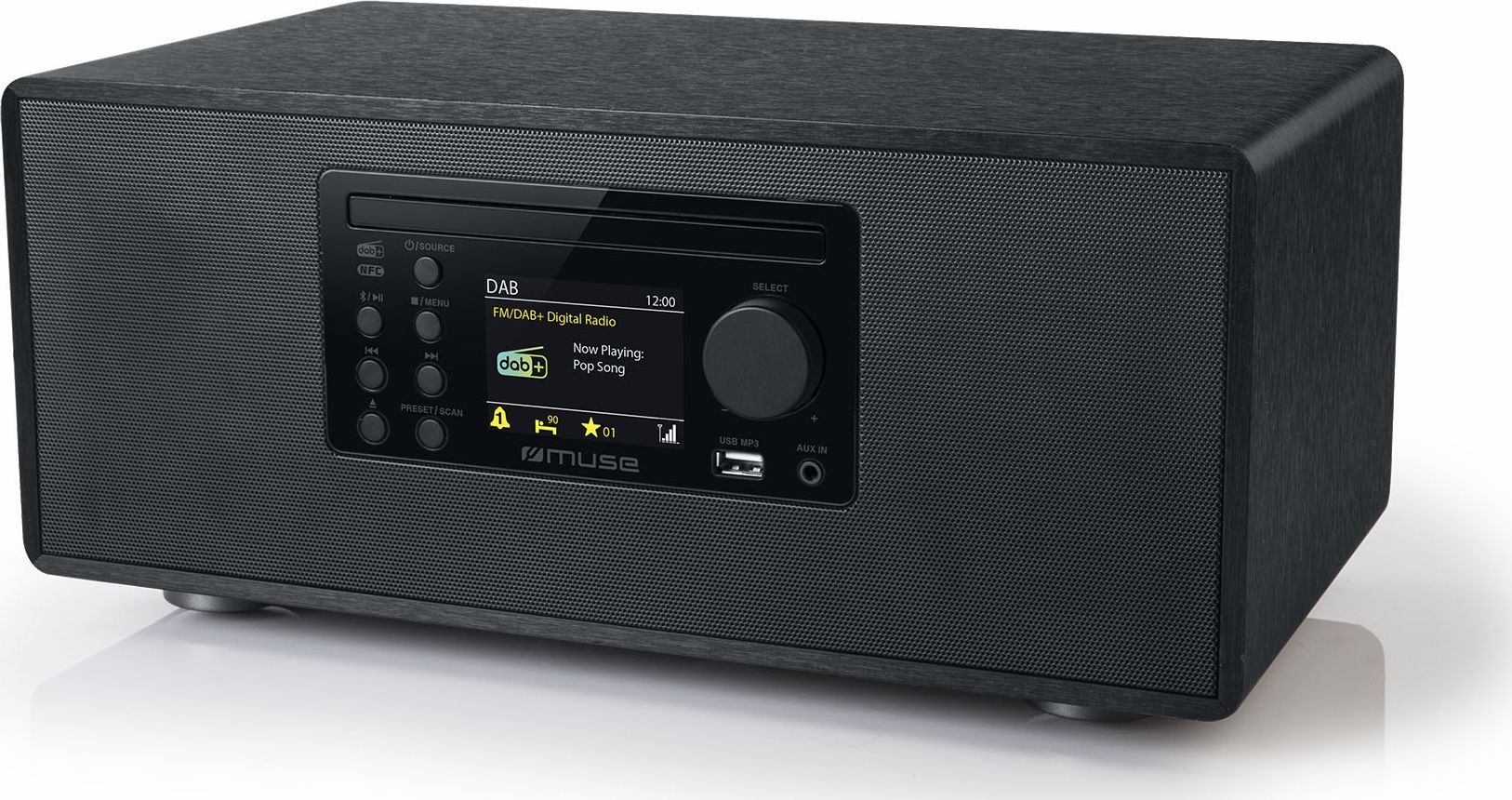 фото Музичний центр Muse M-695 DBT Black