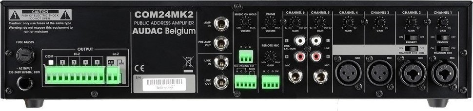 фото Інтегральний підсилювач Audac COM24MK2