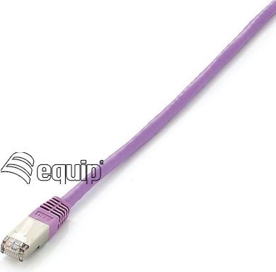 Equip Patchcord Cat6, S/FTP, 10m, fioletowy (605556)