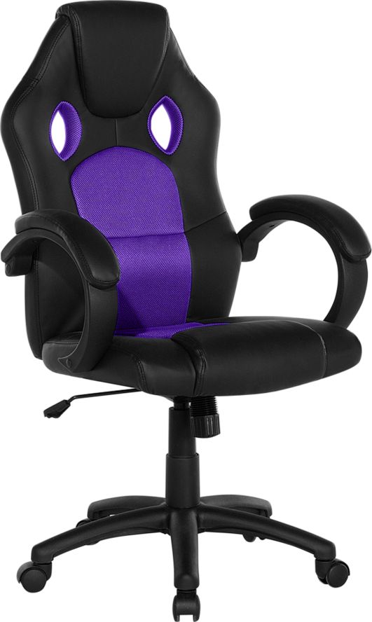 фото Ергономічне офісне крісло з екологічної шкіри та сітки