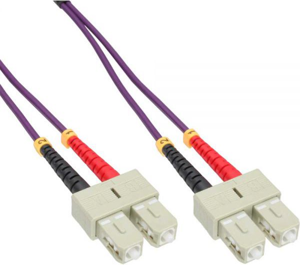 InLine Patchcord światłowodowy SC/SC, 50/125µm, OM4 25m (83525P)