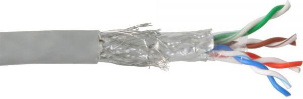 InLine Wytrzymały kabel instalacyjny SF/UTP, Cat.5e, AWG24, CCA, PVC, 100m (73099)
