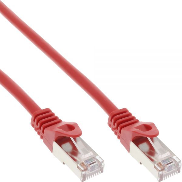 InLine Patch Kabel Sieciowy F/UTP Cat.5e czerwony 3m - 71503R