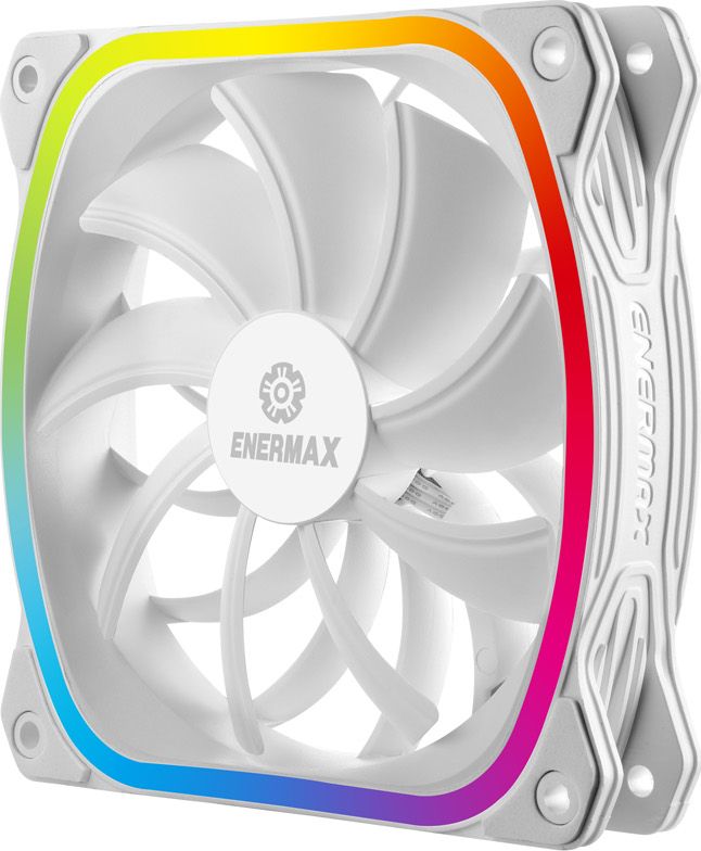 фото Вентилятор Enermax SquA RGB 120mm White 3-Pack (UCSQARGB12P-W-BP3)