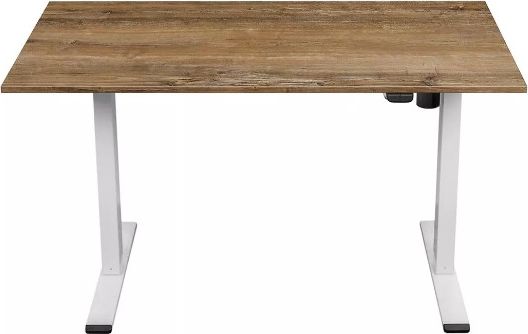 фото Електричне регульоване біурко Spacetronik Moris Flex (біле/ретро дерево)