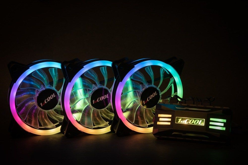 фото Вентилятор 1stCool Aura Evo 2 ARGB 3-pack (KIT-AURA-EVO-2)