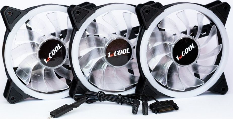 фото Вентилятор 1stCool Aura Evo F12 ARGB 3-pack (KIT-AURA-EVO-1)