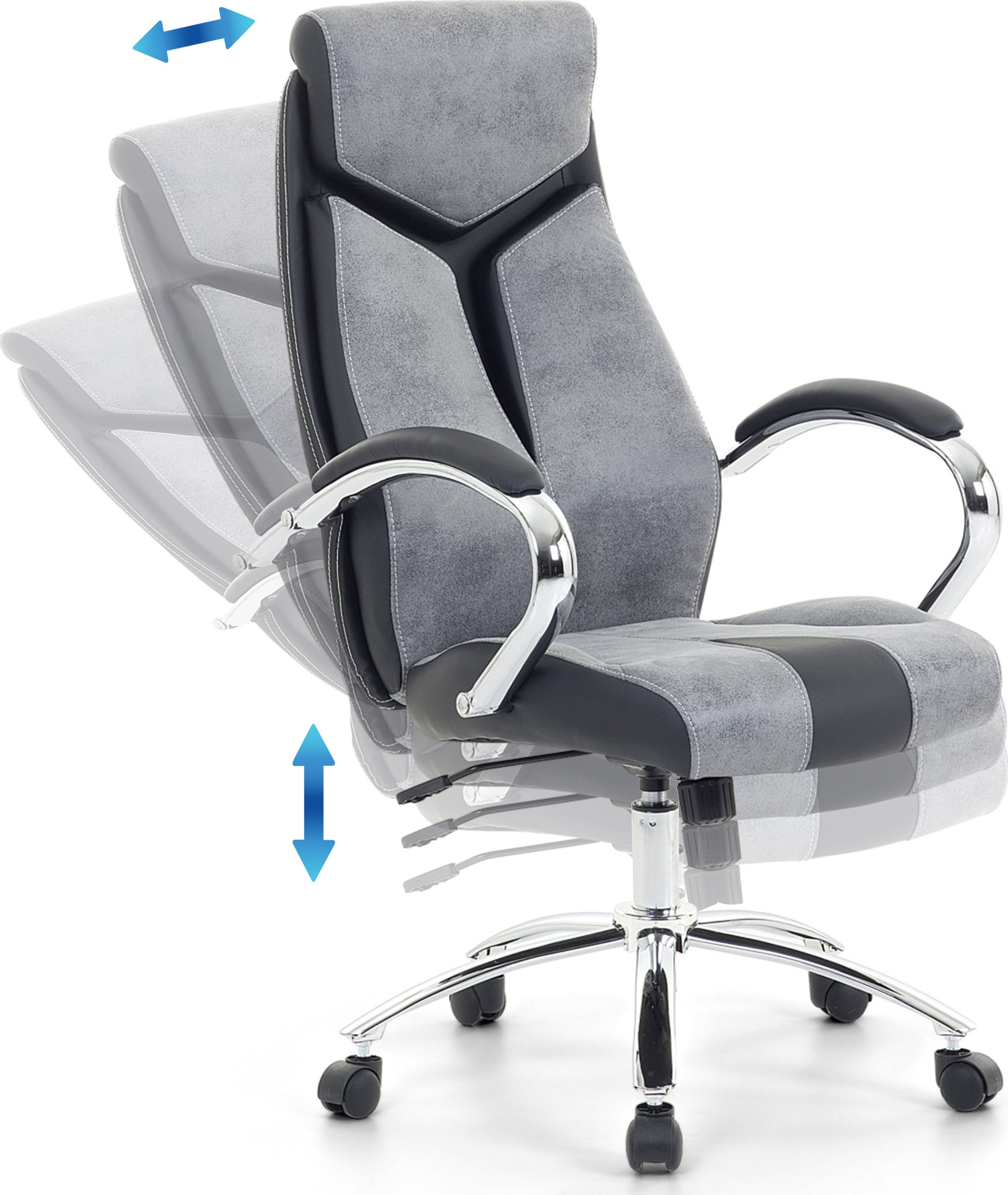 фото Офісне крісло Beliani Formula 1 Grey