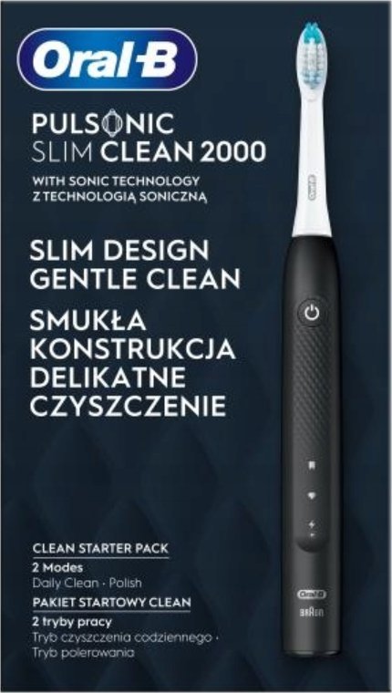 фото Електрична зубна щітка Oral-B Pulsonic Slim Clean 2000 Black