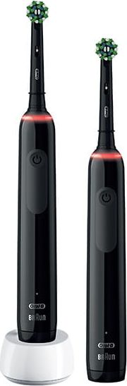 фото Набір із 2-х електричних зубних щіток Oral-B Pro 3 3900 Duo Black