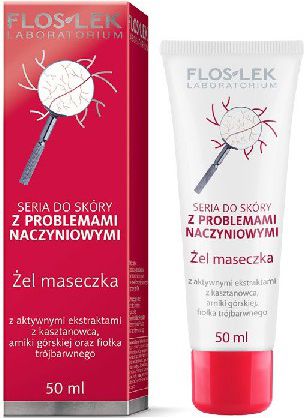 FLOSLEK Pielęgnacja skóry naczynkowej Żel - maseczka 50ml