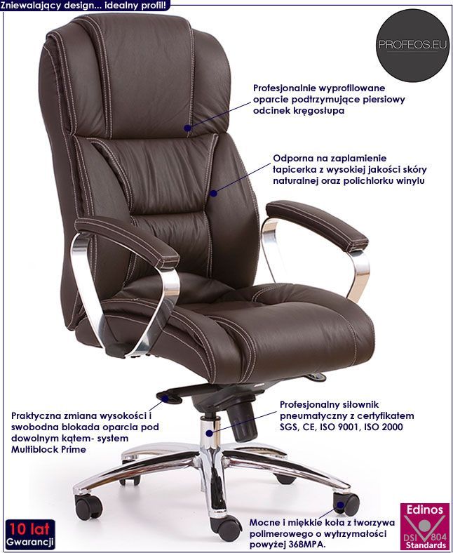 фото Офісне крісло Profeos Tenar Brown