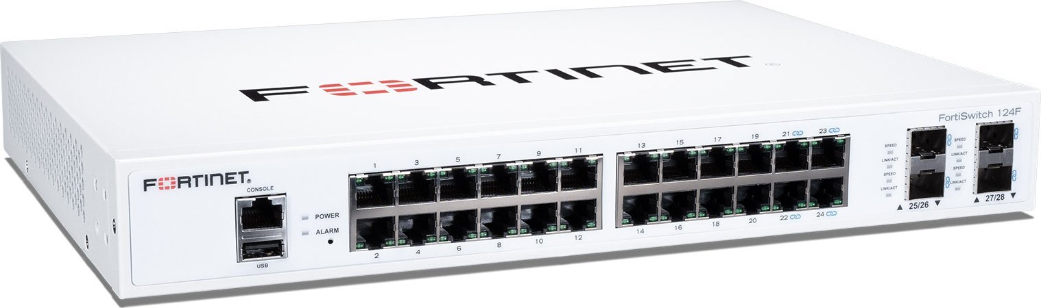фото Комутатор керований рівня 3 Fortinet FortiSwitch 124F (FS-124F)