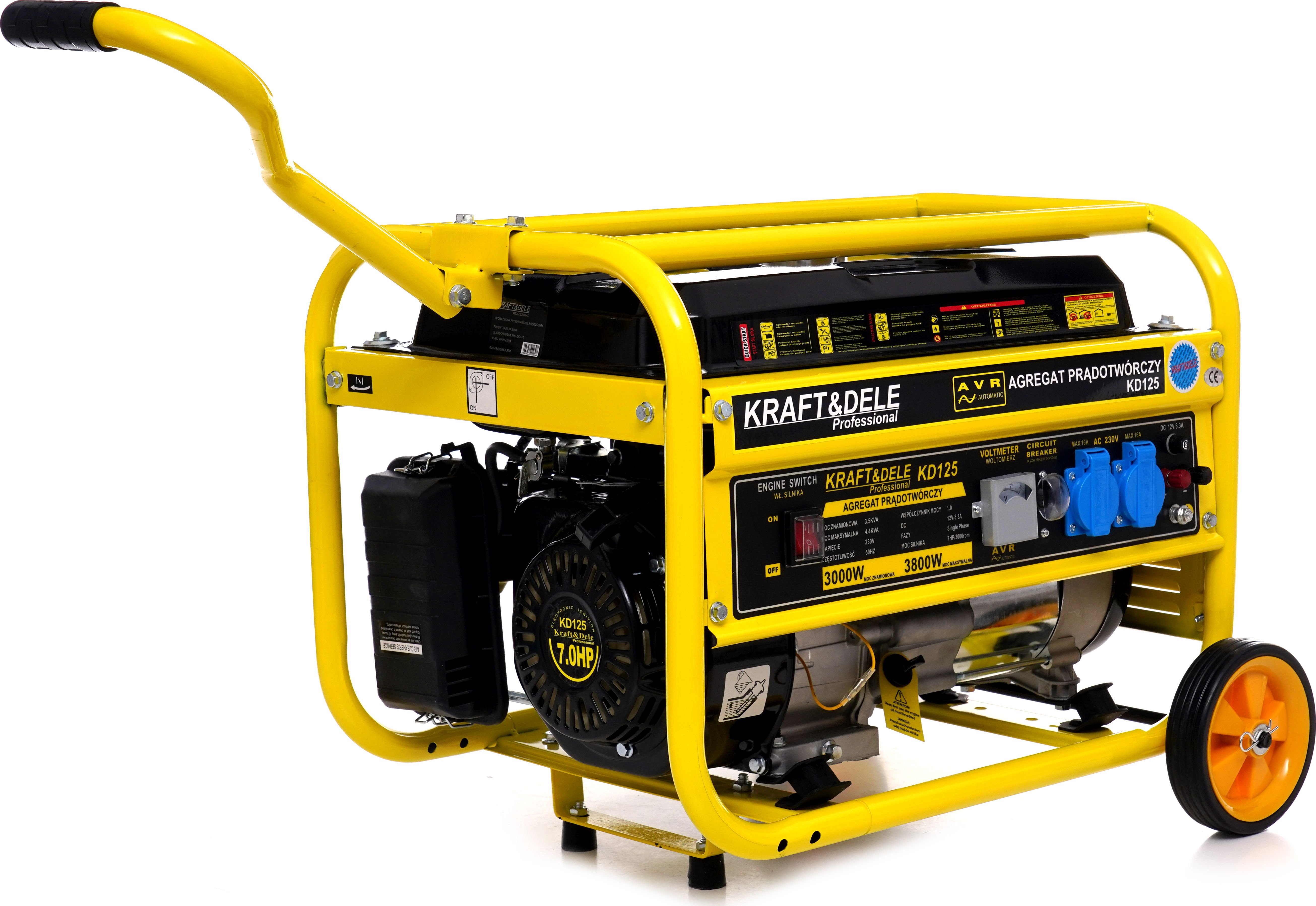 фото Бензиновий генератор Kraft&Dele KD125