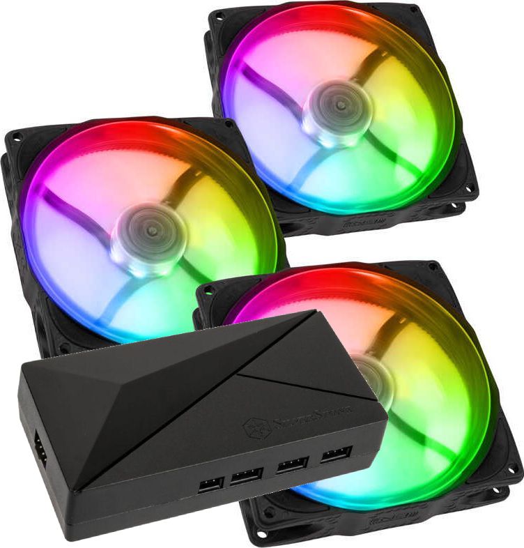 фото Вентилятор Noiseblocker NB-eLoop X B12-P ARGB Black 3-pack (LUBU-048)