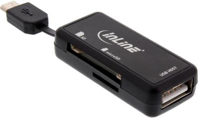 Czytnik InLine USB 2.0/microUSB (66776)