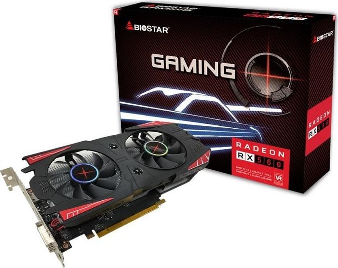 фото Відеокарта Biostar Radeon RX 560 Gaming OC 4GB GDDR5 (VA5605RF41-SBHRA-BS2)