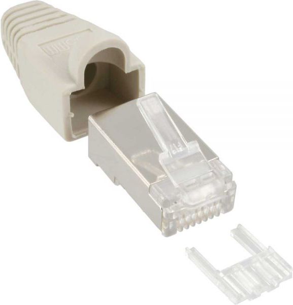 InLine Wtyczka RJ45 8P8C, szary 10 szt (74510)