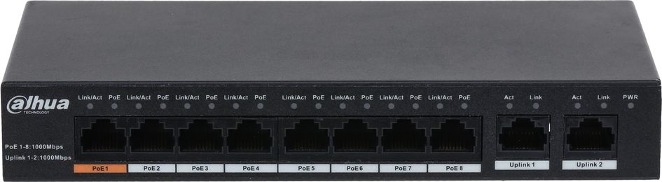фото Комутатор Dahua Technology PFS3010-8GT-96-V2