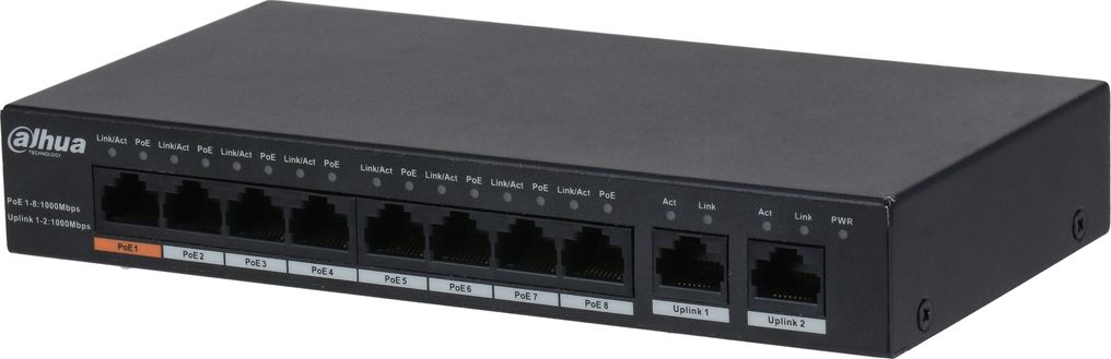 фото Комутатор Dahua Technology PFS3010-8GT-96-V2