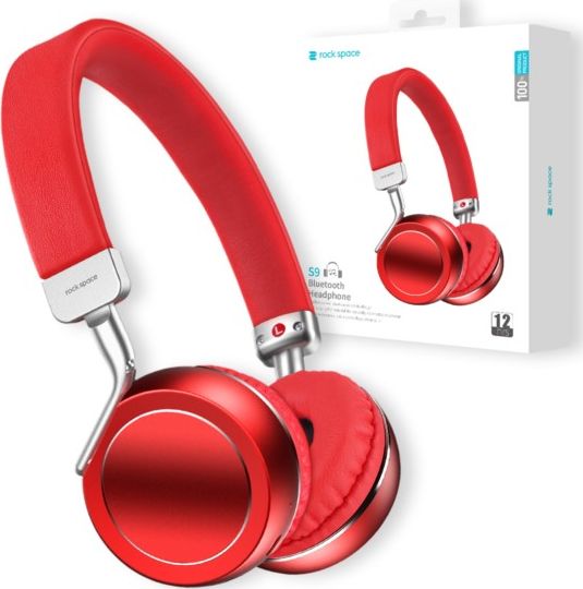 фото Навушники з мікрофоном Rock Space S9 Red