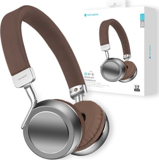 фото Навушники з мікрофоном Rock Space S9 Brown