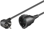 MicroConnect Przedłużacz Schuko, M-F, 10m, czarny (PE141000)